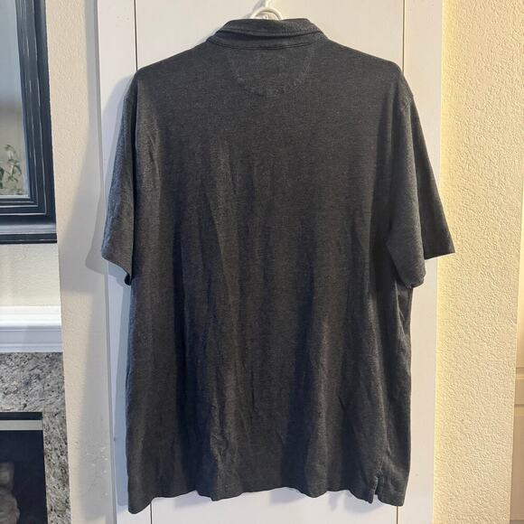 Faherty Movement Polo Shirt Pima Modal Charcoal Gray Size XL - Picture 2 of 5
